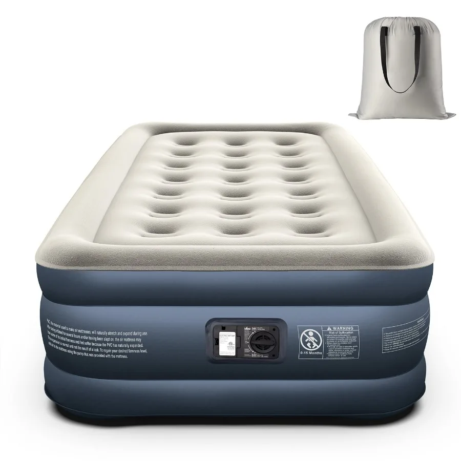 iDOO Air Mattress, Inflatable Airbed with Built-in Pump for Guest Home Camping Travel, 550lb Max, (Twin Size 18")
iDOO Air Mattress, Inflatable Airbed with Built-in Pump for Guest Home Camping Travel, 550lb Max, (Twin Size 18")