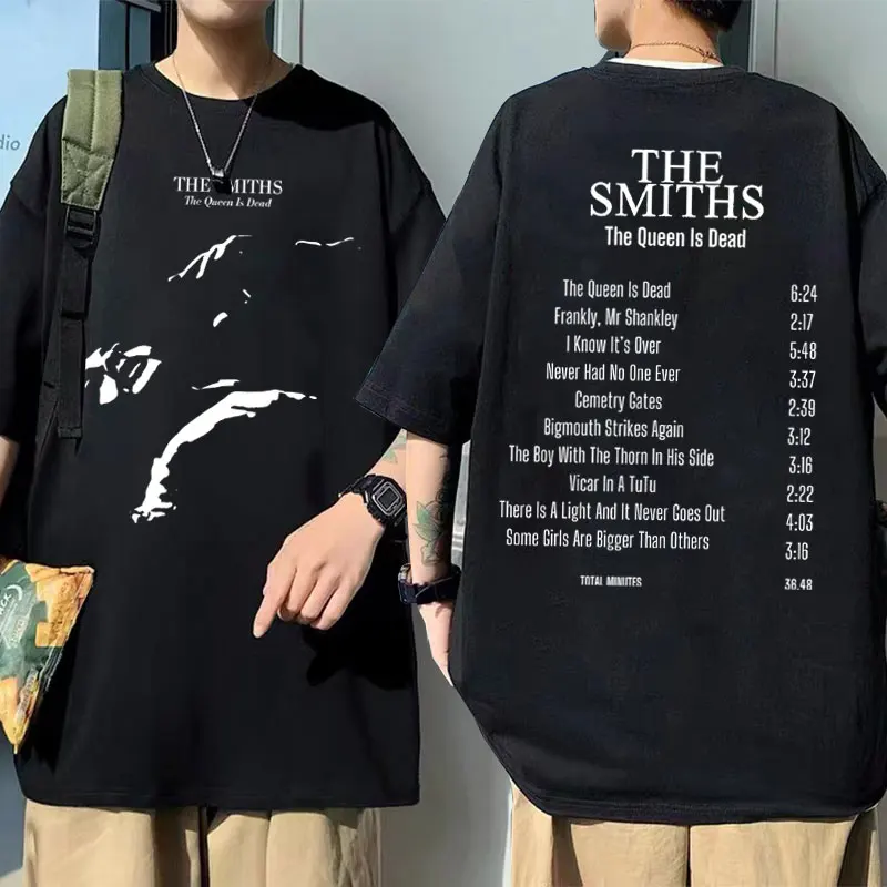 Alternative Rock Band The Smiths The Queen Is Dead Album Printed T-shirt Men Gothic Vintage Metal T Shirt Male Oversized Tshirt 
Alternative Rock Band The Smiths The Queen Is Dead Album Printed T-shirt Men Gothic Vintage Metal T Shirt Male Oversized Tshirt