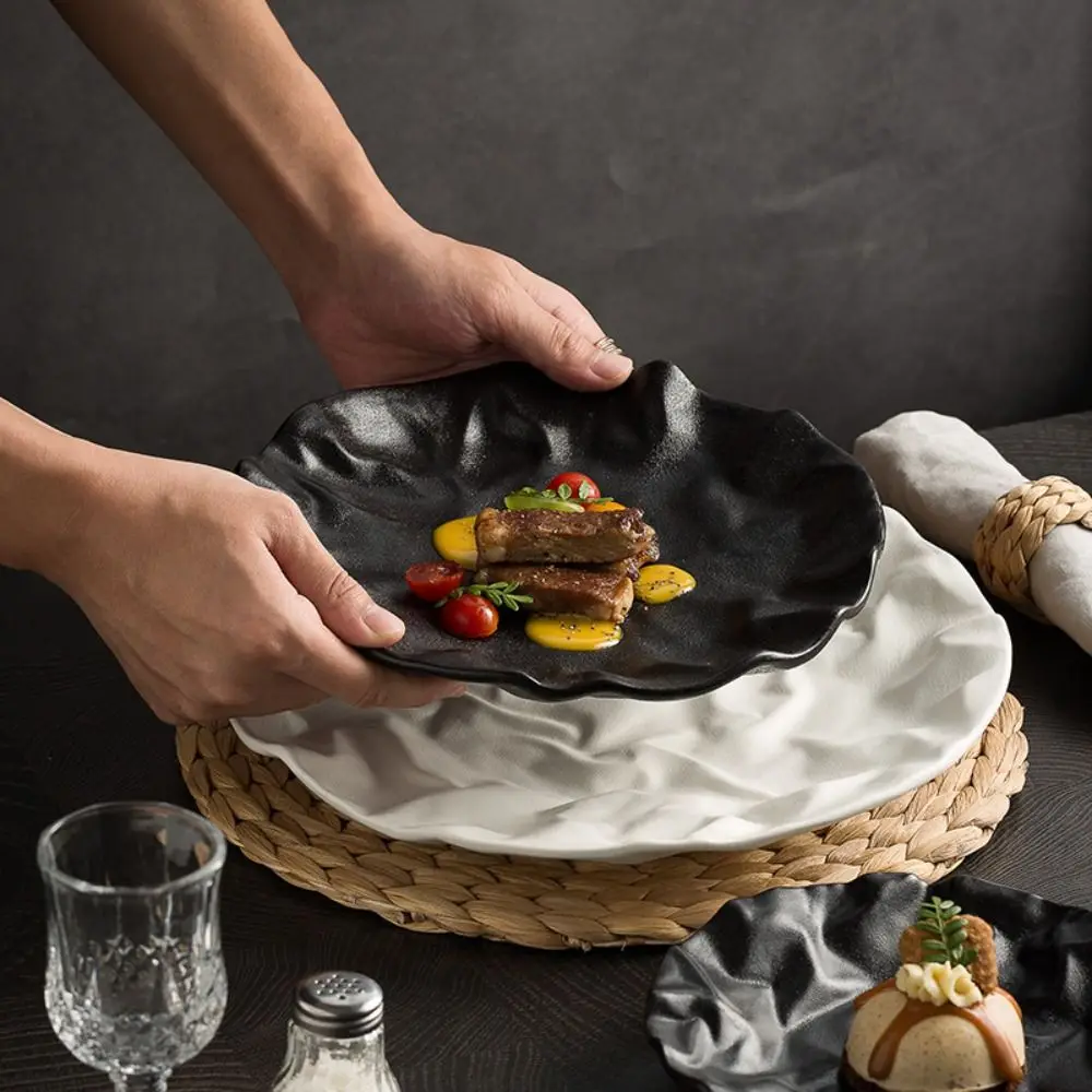 Tableware Ceramic Western Cuisine Plate Reusable Creative Storage Dish Multi-Function Dessert Tray Hotel Table
Tableware Ceramic Western Cuisine Plate Reusable Creative Storage Dish Multi-Function Dessert Tray Hotel Table