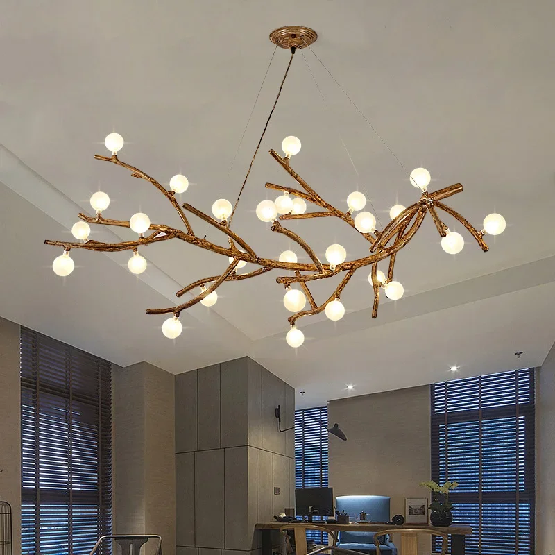 Retro design LED Chandelier For Living Bedroom Tree Branch Art Ceiling Pendant Lights Brown Antique Hanging Lamp Decor Lighting
Retro design LED Chandelier For Living Bedroom Tree Branch Art Ceiling Pendant Lights Brown Antique Hanging Lamp Decor Lighting