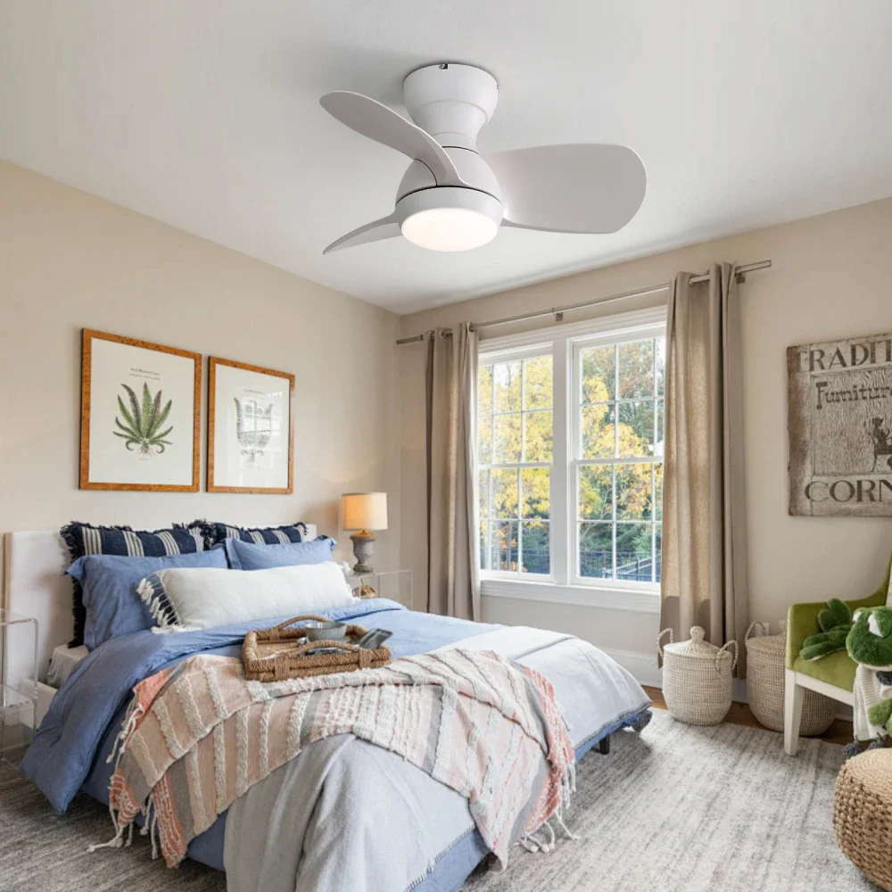 23 Inch Indoor Ceiling Fan With 3 Color Dimmable 3 ABS Blades Remote Control Reversible DC Motor With 18W Led Light
23 Inch Indoor Ceiling Fan With 3 Color Dimmable 3 ABS Blades Remote Control Reversible DC Motor With 18W Led Light