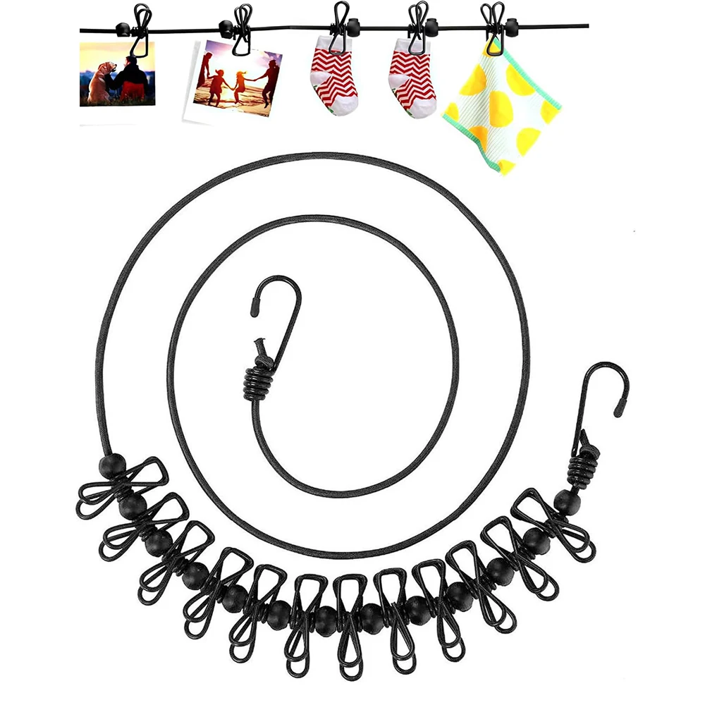 Portable Clothesline with 12 Clothespins Travel Clothes Drying Rack Rope Windproof Laundry Clothes Line for Backyard Camping
Portable Clothesline with 12 Clothespins Travel Clothes Drying Rack Rope Windproof Laundry Clothes Line for Backyard Camping
