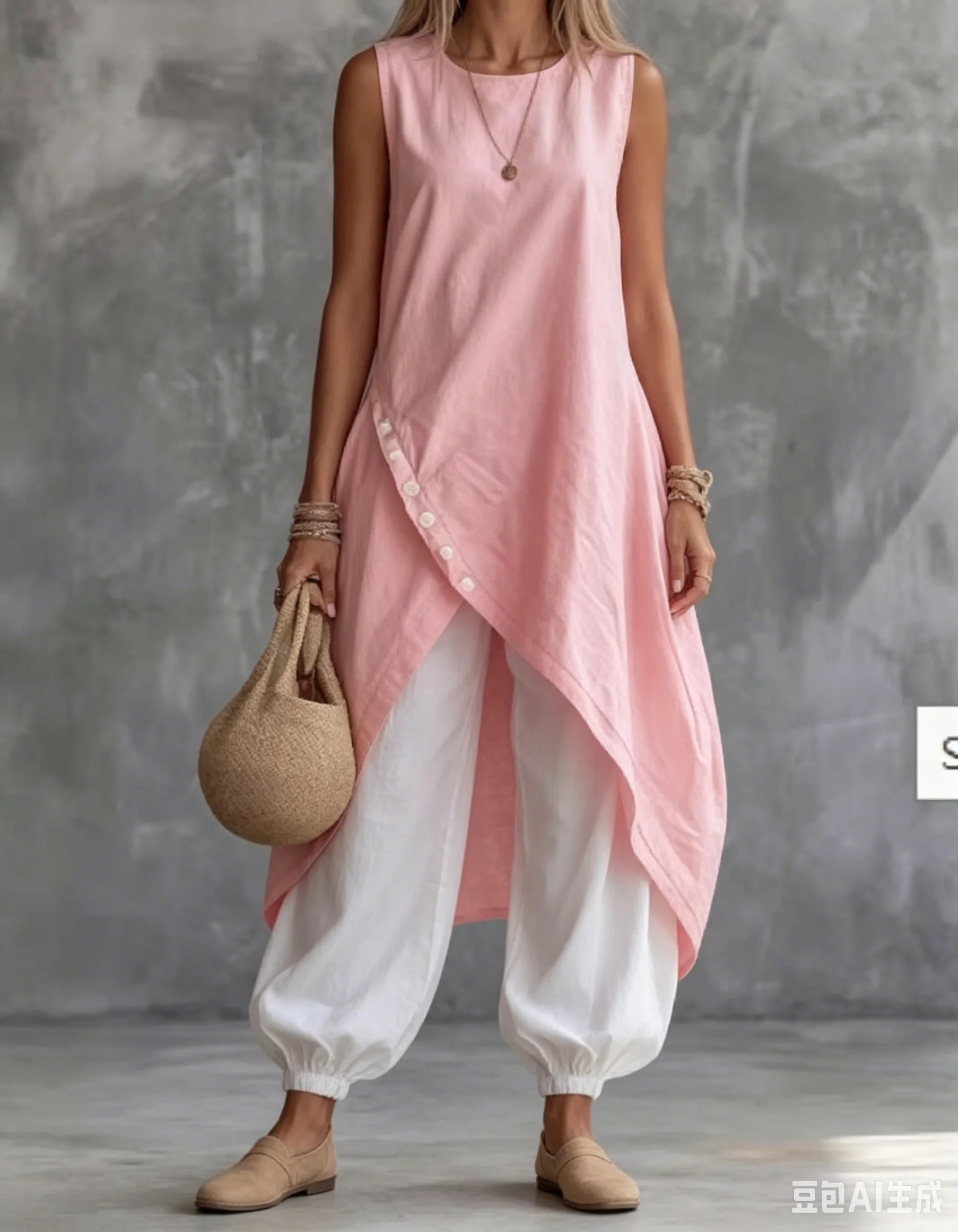 New Summer Holiday O Neck Sleeveless Pullover Maxi Top With High Waist Pants Two-Piece Set Women's Solid Loose Streetwear Outfit
New Summer Holiday O Neck Sleeveless Pullover Maxi Top With High Waist Pants Two-Piece Set Women's Solid Loose Streetwear Outfit