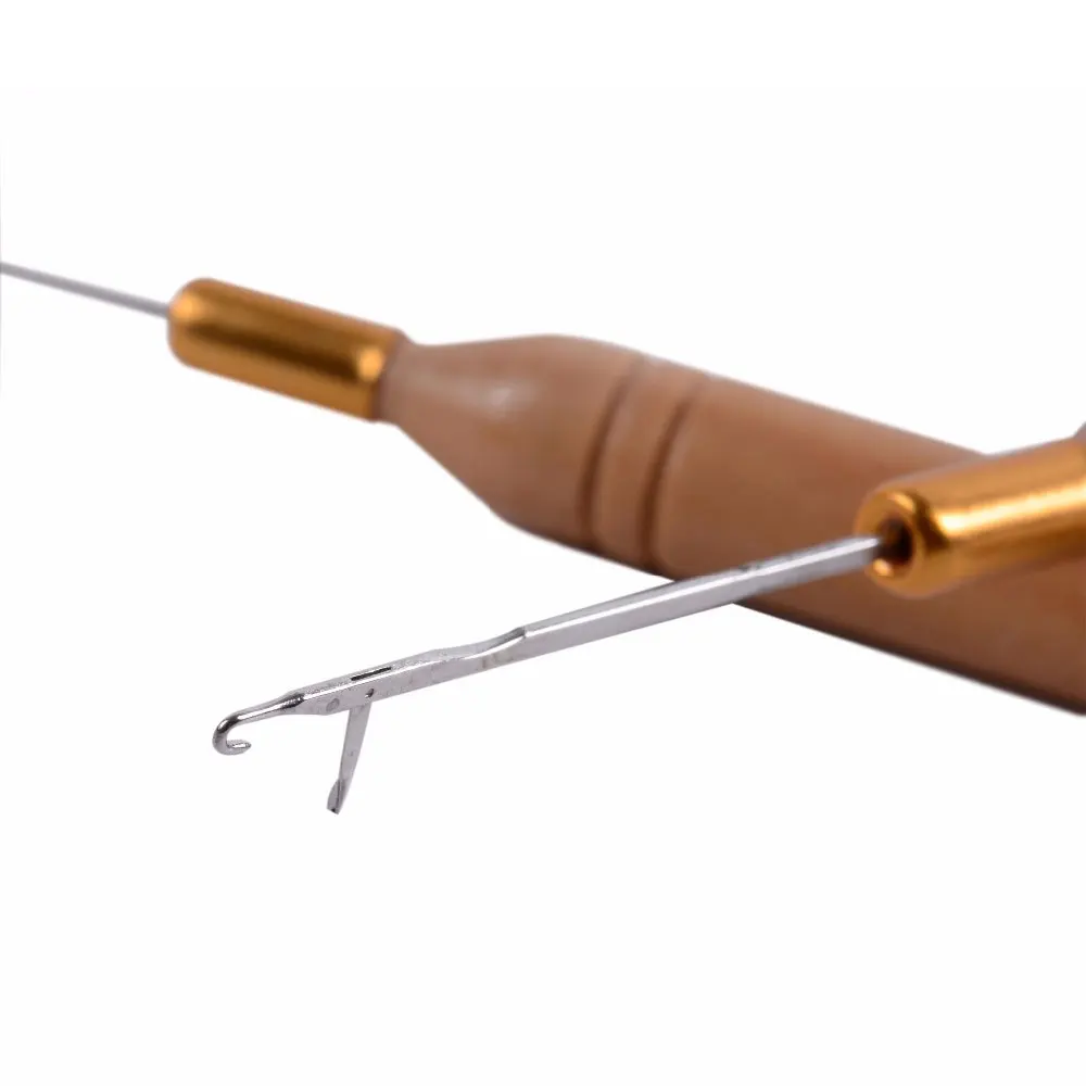 2Pcs Wood Handle Hook Needle Micro Rings Needle Hair Tools for Micro Rings Hair Extensions Sewing Accessories DIY Knitting
2Pcs Wood Handle Hook Needle Micro Rings Needle Hair Tools for Micro Rings Hair Extensions Sewing Accessories DIY Knitting