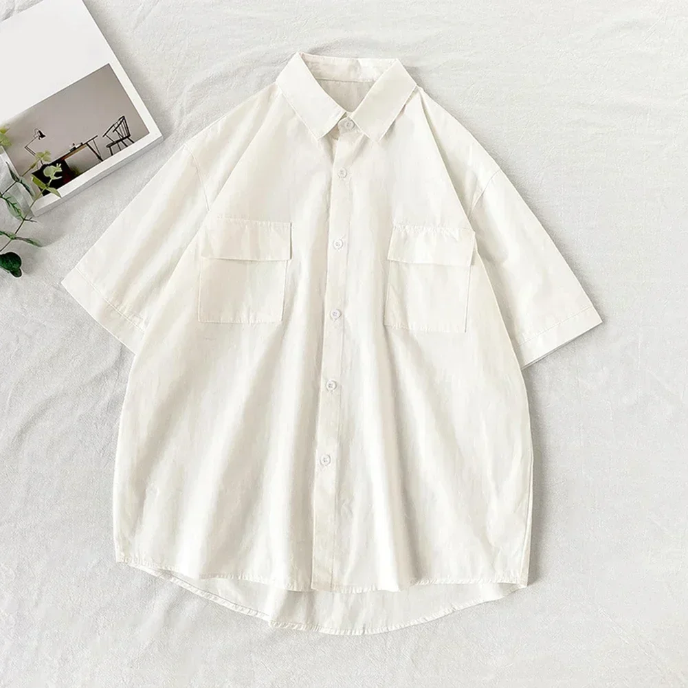 Mens Casual Loose Shirt Loose Men Simple Versatile Tops XL Yellow Mens Short Sleeve Shirt Home And Commuting Use
Mens Casual Loose Shirt Loose Men Simple Versatile Tops XL Yellow Mens Short Sleeve Shirt Home And Commuting Use