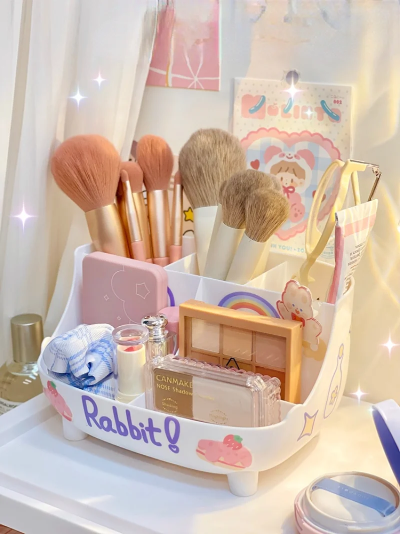 Japanese Kawaii Large-capacity Desktop Storage Box Cosmetics Organizer Multi-grid Makeup Brush Rack Girl Student Pen Holder Cute
Japanese Kawaii Large-capacity Desktop Storage Box Cosmetics Organizer Multi-grid Makeup Brush Rack Girl Student Pen Holder Cute