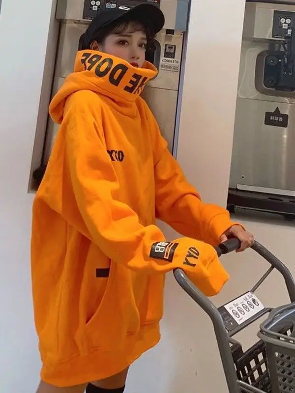 Худи оверсайз с высоким воротником, свободного кроя, осенне-зимняя коллекция, новый дизайн, оранжевый цвет
Худи оверсайз с высоким воротником, свободного кроя, осенне-зимняя коллекция, новый дизайн, оранжевый цвет