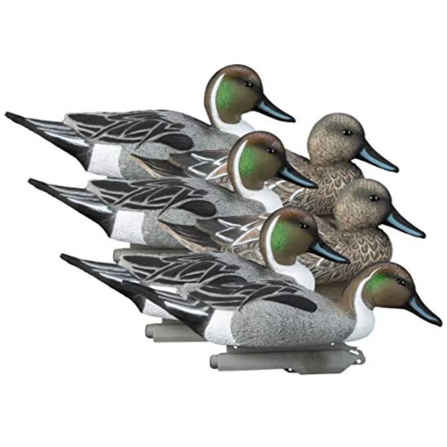 Higdon Outdoors Standard Pintail Floater Duck Decoys Ultra Realistic Drake and Hen Decoys for Waterfowl Hunting 3 Upright and 1
Higdon Outdoors Standard Pintail Floater Duck Decoys Ultra Realistic Drake and Hen Decoys for Waterfowl Hunting 3 Upright and 1