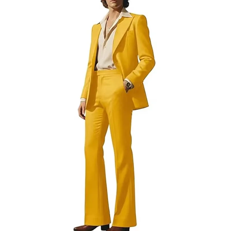 Men's Suit Solid Color 2 Piece Fashion Retro Flared Single Breasted Blazer Slim Fit Formal Business Outfit Wedding Party Prom
Men's Suit Solid Color 2 Piece Fashion Retro Flared Single Breasted Blazer Slim Fit Formal Business Outfit Wedding Party Prom