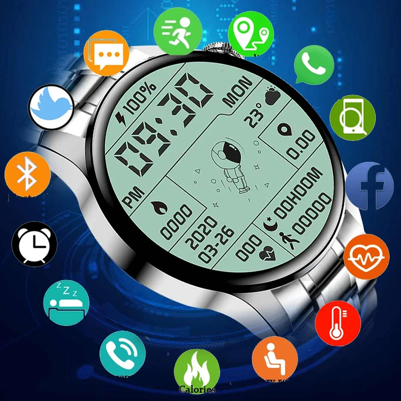 1.28" HD Screen Watch Screen Steel Band Bluetooth Call Man Smart Watch Men Waterproof Sports Fitness Smartwatch For Android IOS
1.28" HD Screen Watch Screen Steel Band Bluetooth Call Man Smart Watch Men Waterproof Sports Fitness Smartwatch For Android IOS