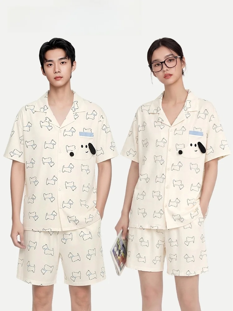 Couple's Sleepwear Knot Dog Short Sleeve Modal Home Clothes Summer Cool Feeling Women's Outdoor Wearable Home Clothes
Couple's Sleepwear Knot Dog Short Sleeve Modal Home Clothes Summer Cool Feeling Women's Outdoor Wearable Home Clothes