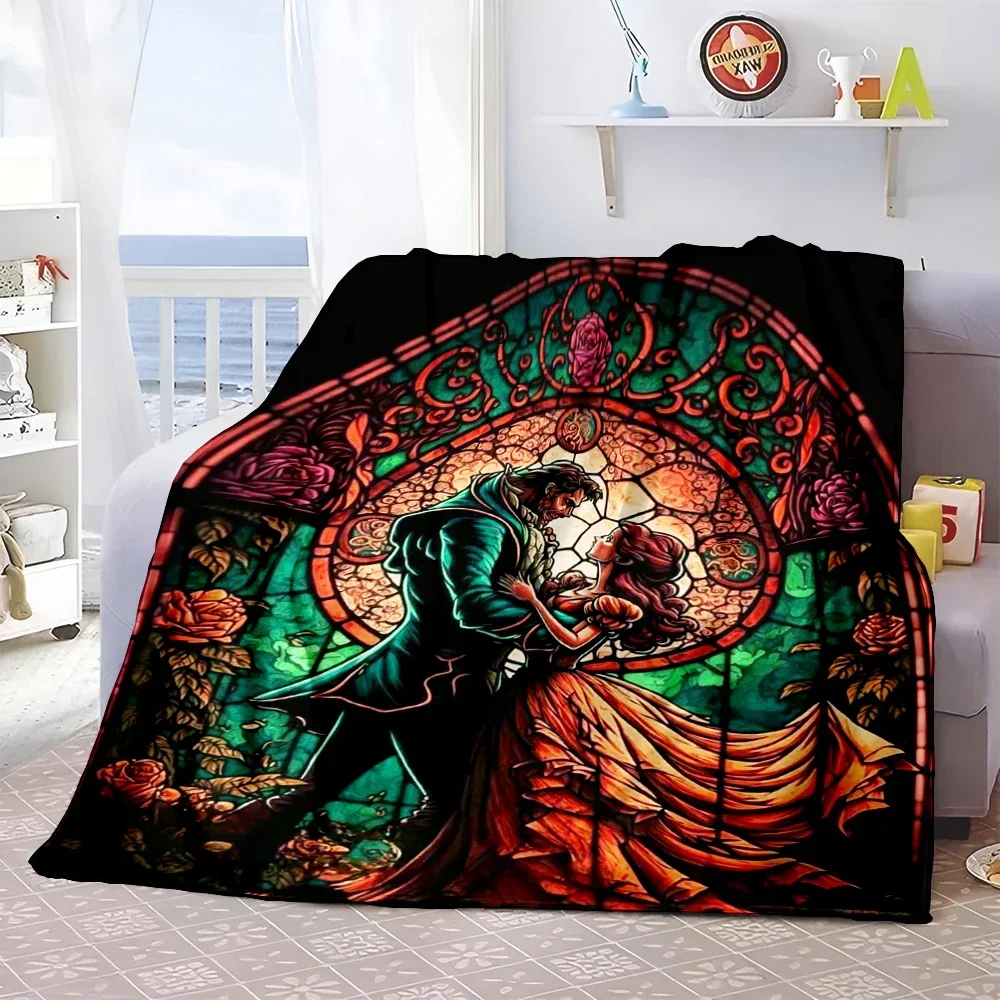 Beauty and The Beast Blanket for Sofa Bed Throw Cover Four Season Soft Fluffy Quilt Picnic Blanket Flannel Children Gifts 
Beauty and The Beast Blanket for Sofa Bed Throw Cover Four Season Soft Fluffy Quilt Picnic Blanket Flannel Children Gifts