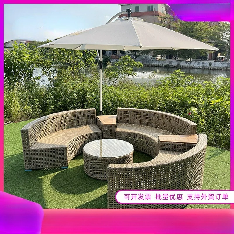 Customizable outdoor garden sofa swimming pool rattan coffee table multi-person combination
Customizable outdoor garden sofa swimming pool rattan coffee table multi-person combination