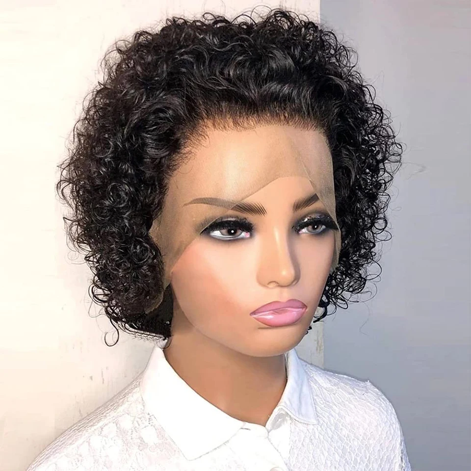 Short Bob Curly Pixie Cut Wig 13X1 HD Transparent Lace Human Hair Wigs For Black Remy Deep Curly Lace Wig Pre Plucked Hairline
Short Bob Curly Pixie Cut Wig 13X1 HD Transparent Lace Human Hair Wigs For Black Remy Deep Curly Lace Wig Pre Plucked Hairline