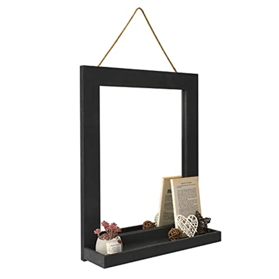 Wall Mirror with Shelf, 20 x 16 inch Farmhouse Decor Wall Mirror Hanging for Bathroom, Vanity, Bedroom, Entryway, Living Room
Wall Mirror with Shelf, 20 x 16 inch Farmhouse Decor Wall Mirror Hanging for Bathroom, Vanity, Bedroom, Entryway, Living Room