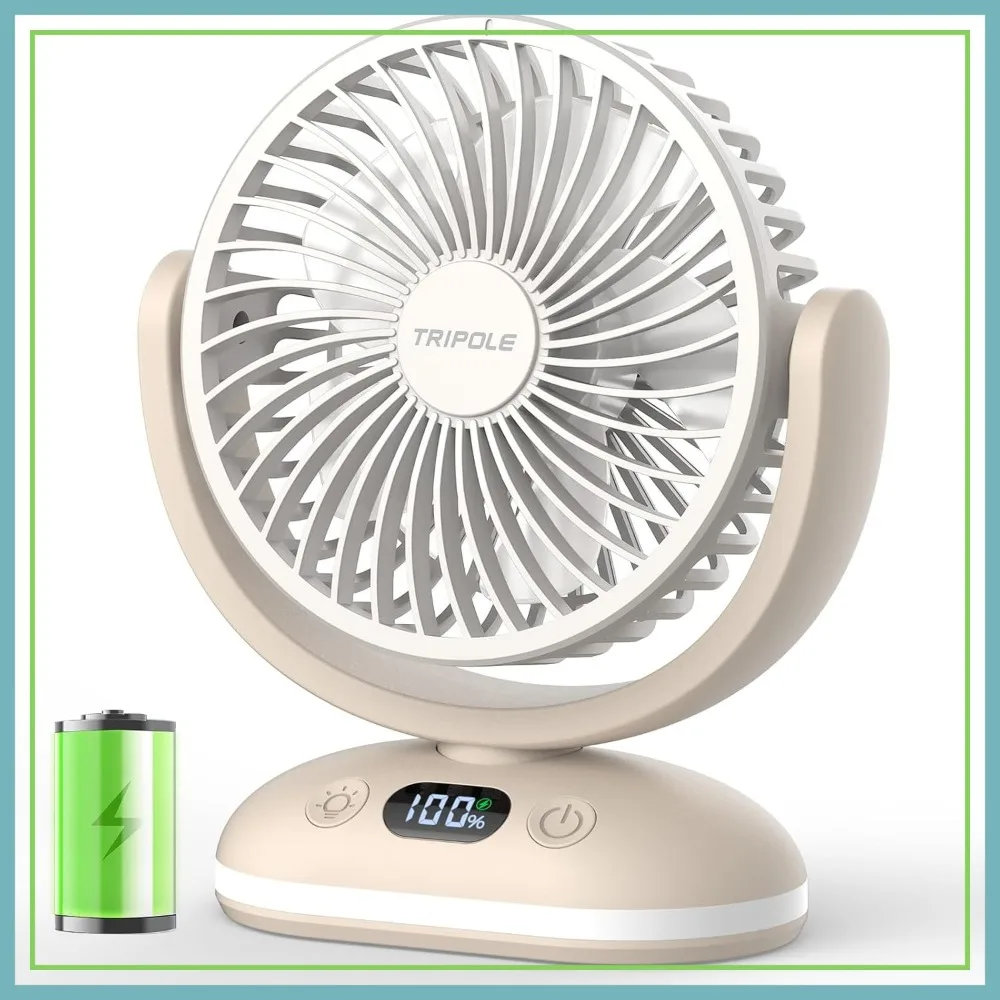 Small Quiet Rechargeable Fan with Smart Display & LED Light, 31H Runtime, 4 Speeds, Portable for Travel Bedroom Office
Small Quiet Rechargeable Fan with Smart Display & LED Light, 31H Runtime, 4 Speeds, Portable for Travel Bedroom Office