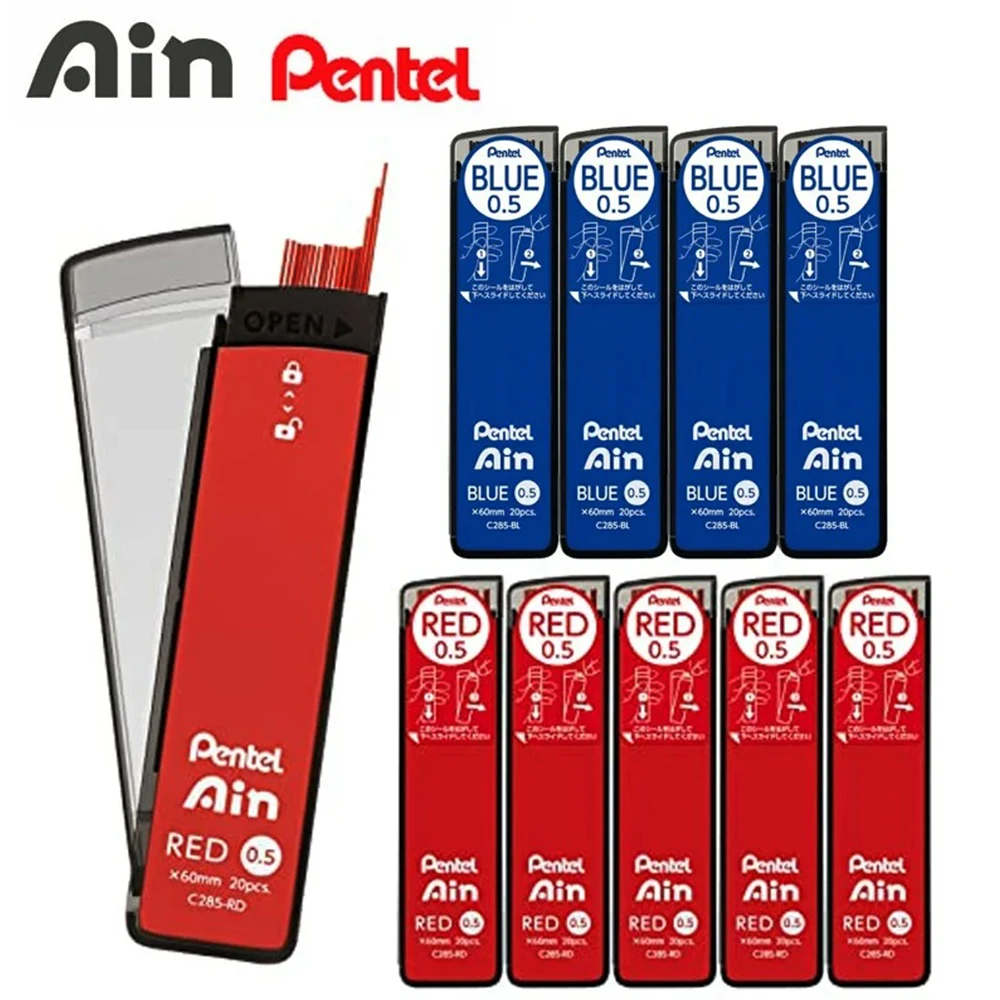 3 Box Japan Pentel Colored Lead Cores Blue/Red AINSTEIN 0.5mm Sketching Drawing Mechanical Pencil Core C285 Art Supplies
3 Box Japan Pentel Colored Lead Cores Blue/Red AINSTEIN 0.5mm Sketching Drawing Mechanical Pencil Core C285 Art Supplies