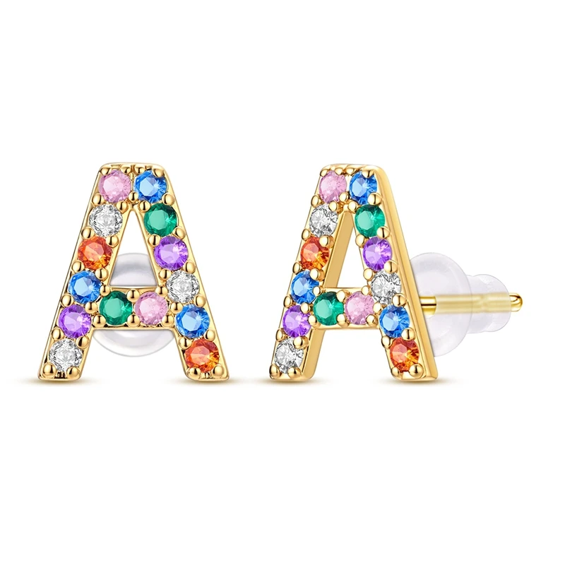 925 Sterling Silver Golden Earrings Women Colorful Zircon A StydEarring For Anniversary Wedding Jewelry Gifts
925 Sterling Silver Golden Earrings Women Colorful Zircon A StydEarring For Anniversary Wedding Jewelry Gifts