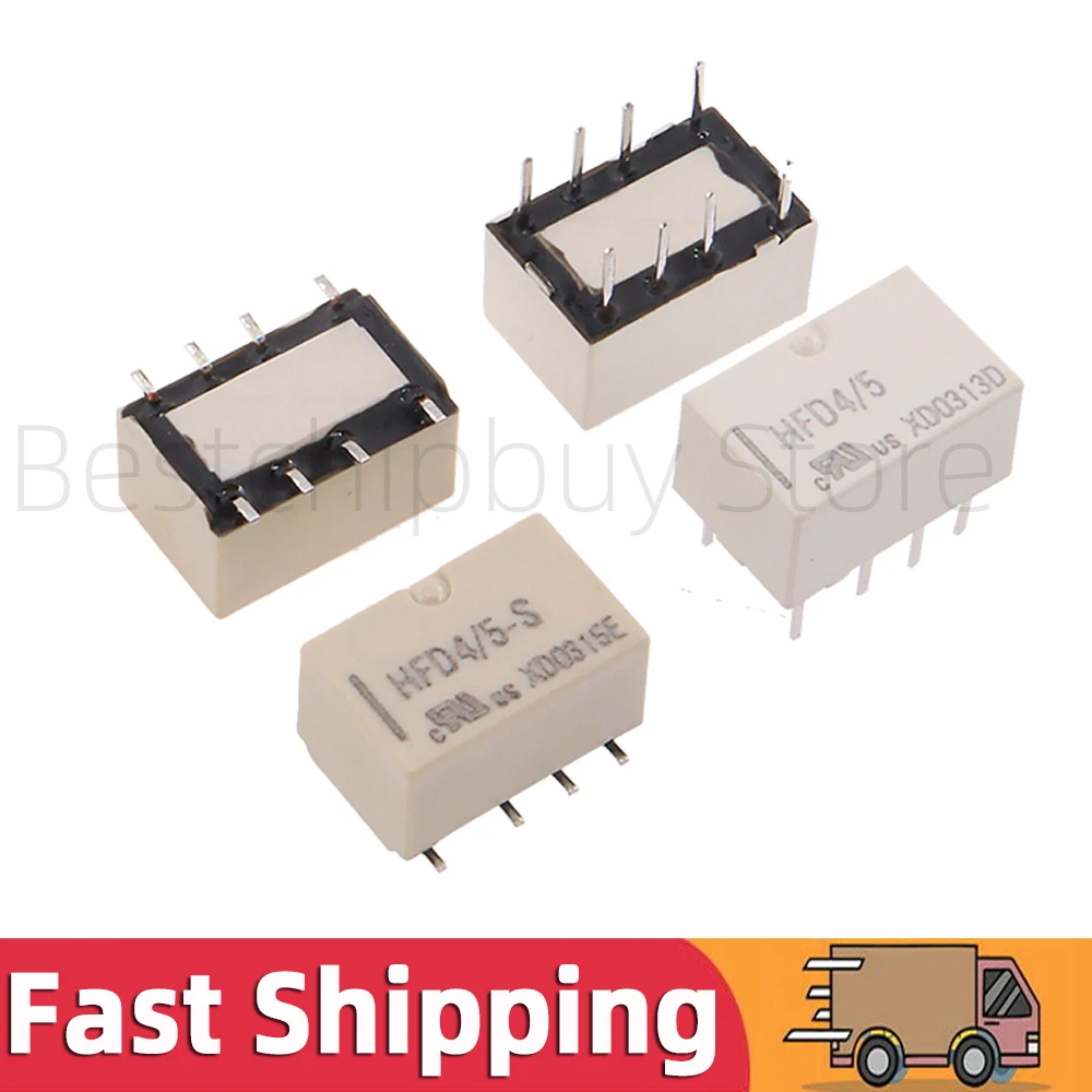 2PCS HFD4-3 HFD4-5 HFD4-12 HFD4-24 3V 5V 12V 24V 8Pin DIP Relay HFD4-3-S HFD4-5-S HFD4-12-S HFD4-24-S SMD 2A HFD4 SMT Surface
2PCS HFD4-3 HFD4-5 HFD4-12 HFD4-24 3V 5V 12V 24V 8Pin DIP Relay HFD4-3-S HFD4-5-S HFD4-12-S HFD4-24-S SMD 2A HFD4 SMT Surface