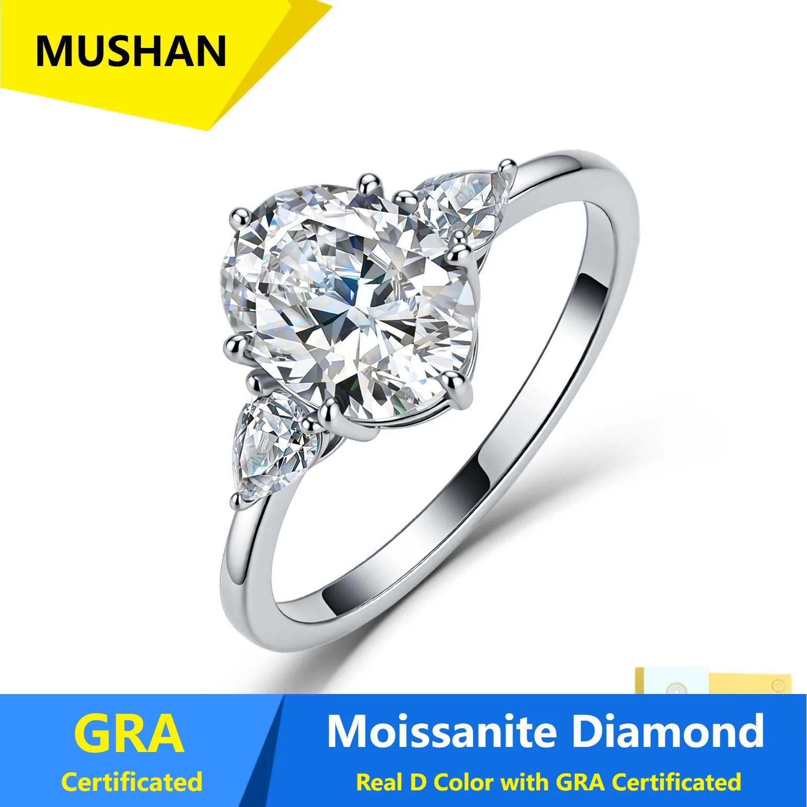 MUSHAN Luxury Jewelry 925 Sterling Silver Ring Band Women GRA Certificated Moissanite Diamond Emerald D Color Rings Fine Jewelry
MUSHAN Luxury Jewelry 925 Sterling Silver Ring Band Women GRA Certificated Moissanite Diamond Emerald D Color Rings Fine Jewelry
