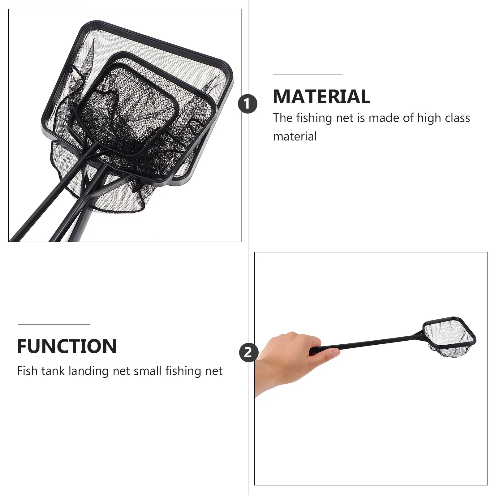 3Pcs Fishing Net H held ABS Shrimp Catching Kids Pool Swimming Tank Nets Durable Practical Hole In H For Carrying Hanging
3Pcs Fishing Net H held ABS Shrimp Catching Kids Pool Swimming Tank Nets Durable Practical Hole In H For Carrying Hanging