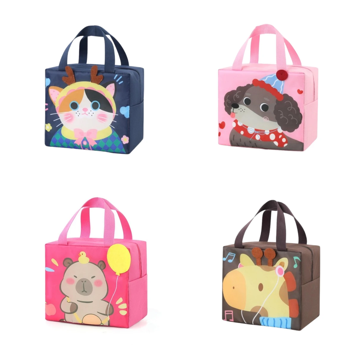 Cute Animal Lunch Bag Thermal Food Container Tear-Resistant Portable Insulated Bag Portable Oxford Cloth Lunch Tote for Students
Cute Animal Lunch Bag Thermal Food Container Tear-Resistant Portable Insulated Bag Portable Oxford Cloth Lunch Tote for Students