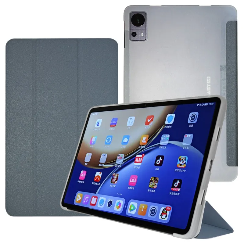 Smart Auto Sleep/Wake-up For Teclast T60 2023 12" Tablet PC Slim Tri-Folding Stand Flip Book Cover Case with Soft TPU Back Shell
Smart Auto Sleep/Wake-up For Teclast T60 2023 12" Tablet PC Slim Tri-Folding Stand Flip Book Cover Case with Soft TPU Back Shell