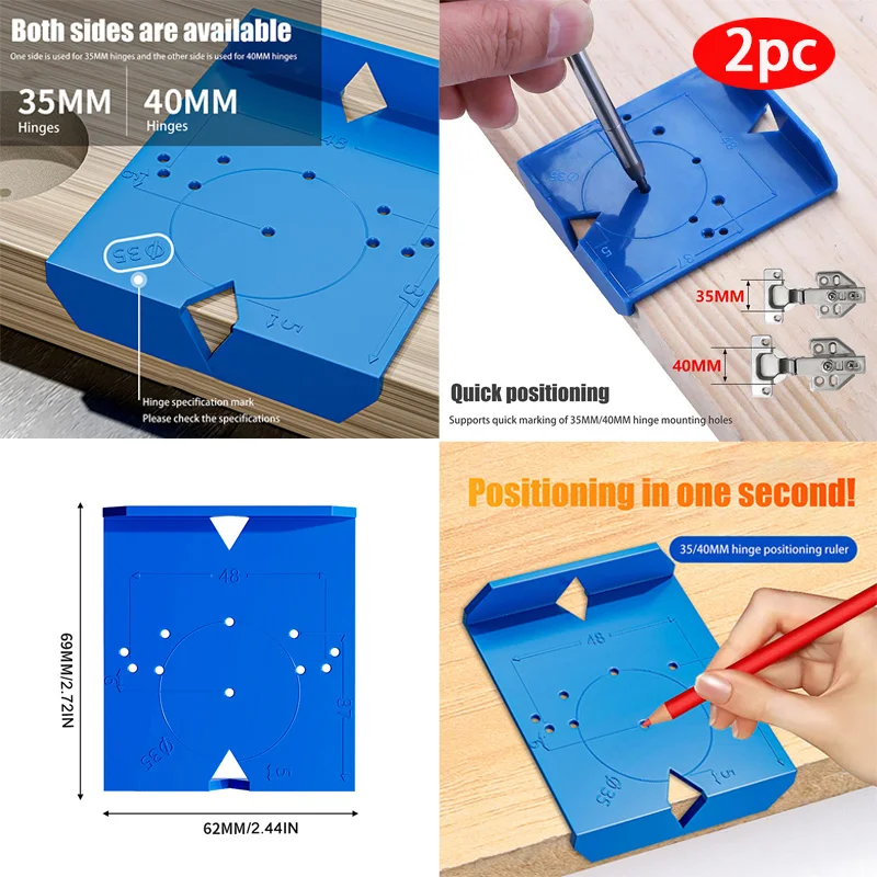 Шаблон линейки для штамповки дверей шкафа, установка столярных петель, вспомогательный инструмент, 35/40 мм, локатор для сверления петель
Шаблон линейки для штамповки дверей шкафа, установка столярных петель, вспомогательный инструмент, 35/40 мм, локатор для сверления петель