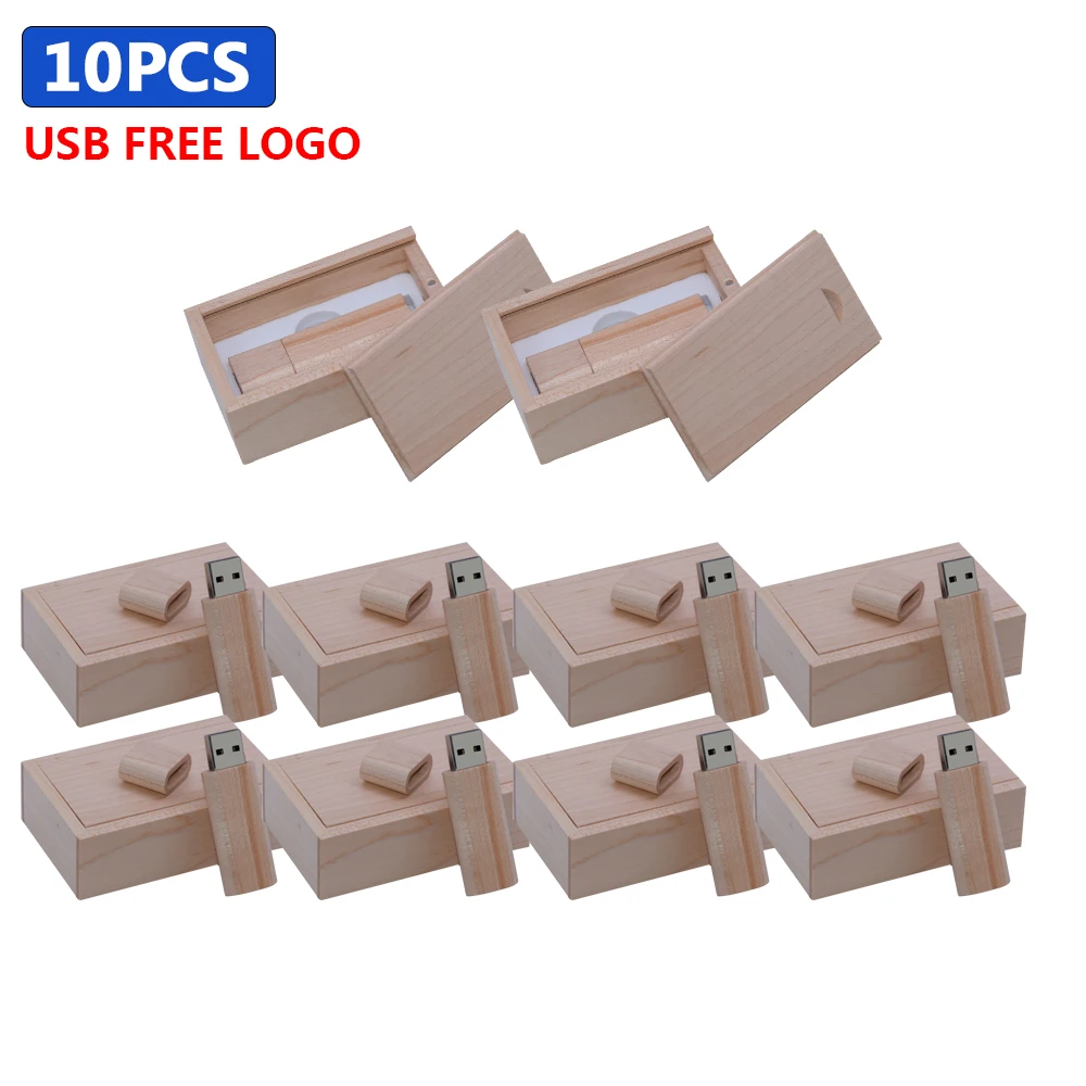 10PCS/LOT special Wooden USB 2.0 Flash Drives 128GB Free LOGO Business gift 32GB Pen Drive with box Memory Stick Creative U disk
10PCS/LOT special Wooden USB 2.0 Flash Drives 128GB Free LOGO Business gift 32GB Pen Drive with box Memory Stick Creative U disk
