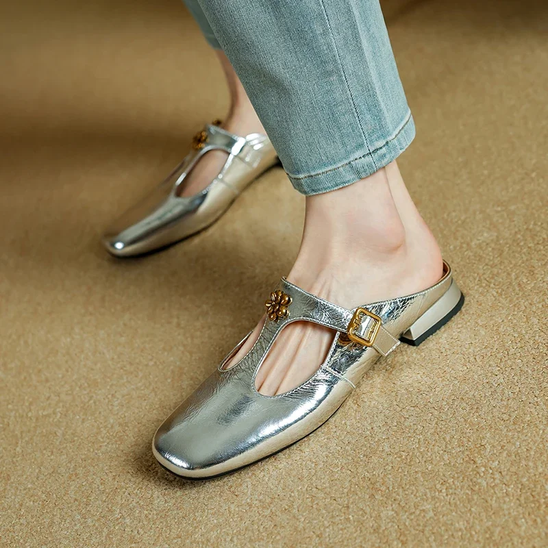 2025 new summer women sandals natural leather 22-24.5cm cowhide+sheepskin+pigskin women shoes t-buckle Metal Decoration mules
2025 new summer women sandals natural leather 22-24.5cm cowhide+sheepskin+pigskin women shoes t-buckle Metal Decoration mules