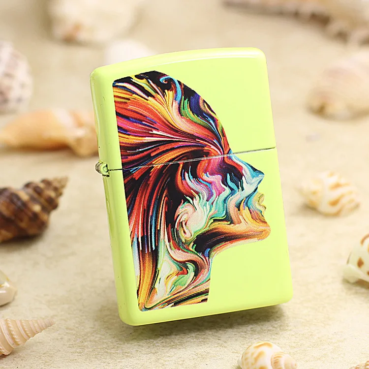 Genuine Zippo Colorful neon face oil lighter copper windproof cigarette Kerosene lighters Gift with anti-counterfeiting code
Genuine Zippo Colorful neon face oil lighter copper windproof cigarette Kerosene lighters Gift with anti-counterfeiting code