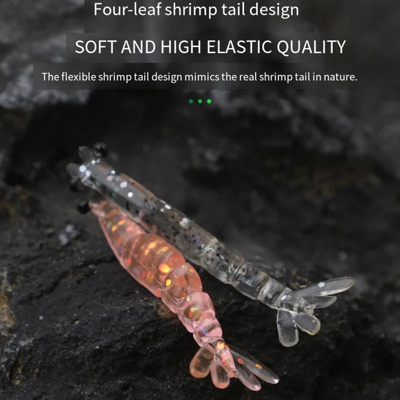 10PCS 0.4g/40mm Mini Shrimp Soft Silicone Fishing Lures Multi-Jointed Shrimp Bait Artificial Baits Bass Silicone Fishing Tackle
10PCS 0.4g/40mm Mini Shrimp Soft Silicone Fishing Lures Multi-Jointed Shrimp Bait Artificial Baits Bass Silicone Fishing Tackle