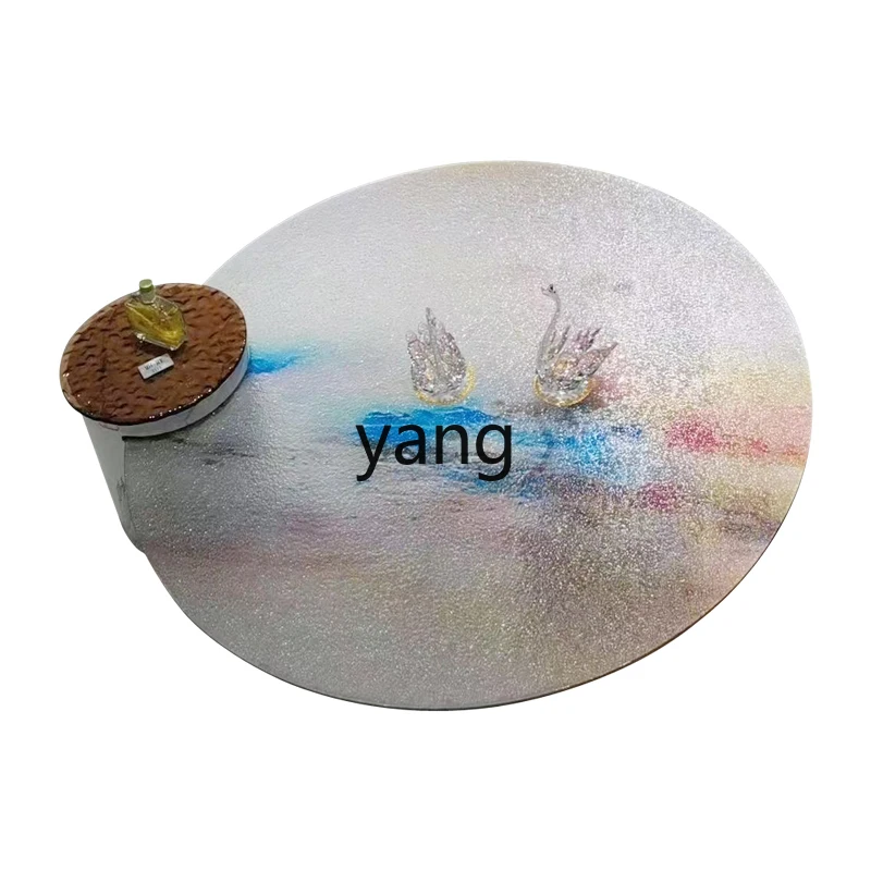 LMM water corrugated tempered glass coffee table round living room household small apartment wabi sabi wind
LMM water corrugated tempered glass coffee table round living room household small apartment wabi sabi wind