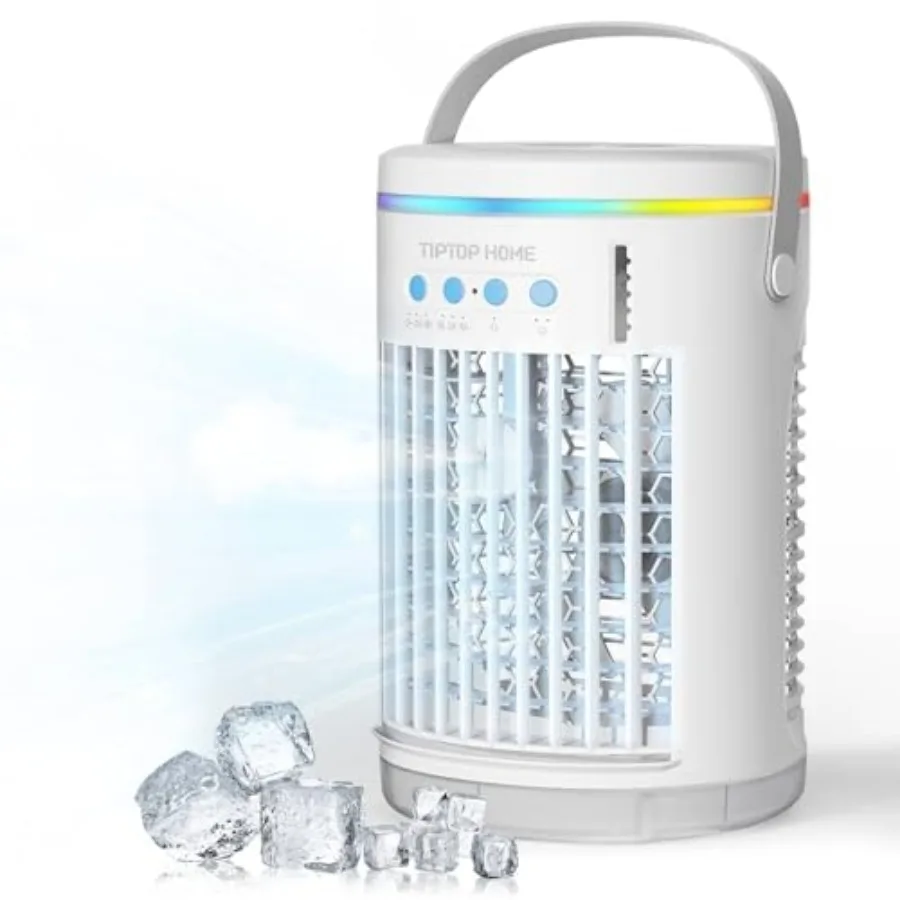 Portable Air Conditioners, 1400ML Mini Air Conditioner, Personal Evaporative Air Cooler, 3 Speeds Mini AC Desktop Cooling Fan,
Portable Air Conditioners, 1400ML Mini Air Conditioner, Personal Evaporative Air Cooler, 3 Speeds Mini AC Desktop Cooling Fan,