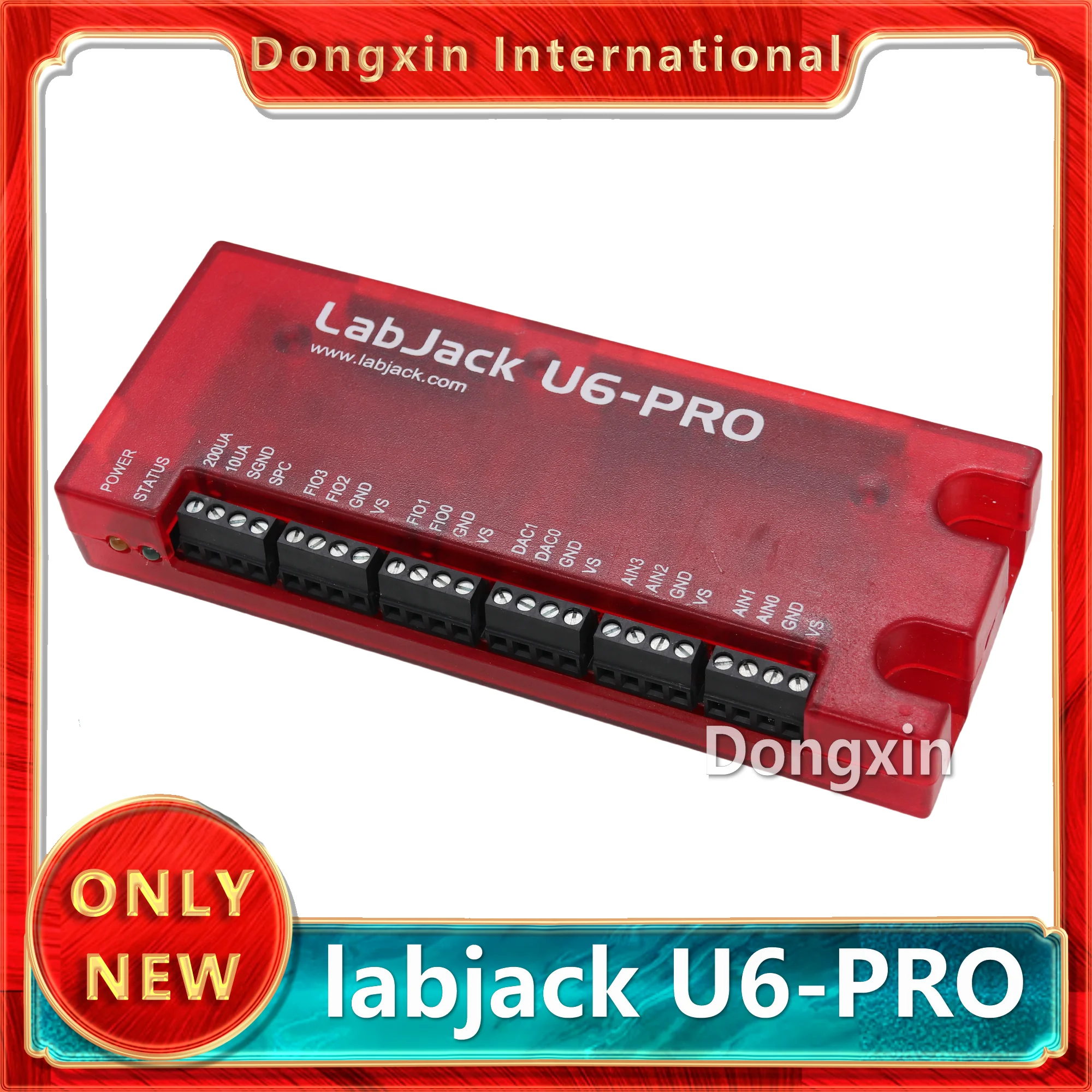 LabJack U6-Pro USB port multi-functional 12-bit acquisition module Brand new original
LabJack U6-Pro USB port multi-functional 12-bit acquisition module Brand new original