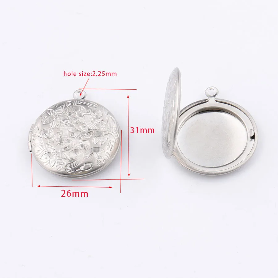 30Pcs/Lot Stanless Steel 26*31mm Vintage Flower Pattern Photo Frame Locket Charms DIY Opening Round Photo Box Pendant
30Pcs/Lot Stanless Steel 26*31mm Vintage Flower Pattern Photo Frame Locket Charms DIY Opening Round Photo Box Pendant