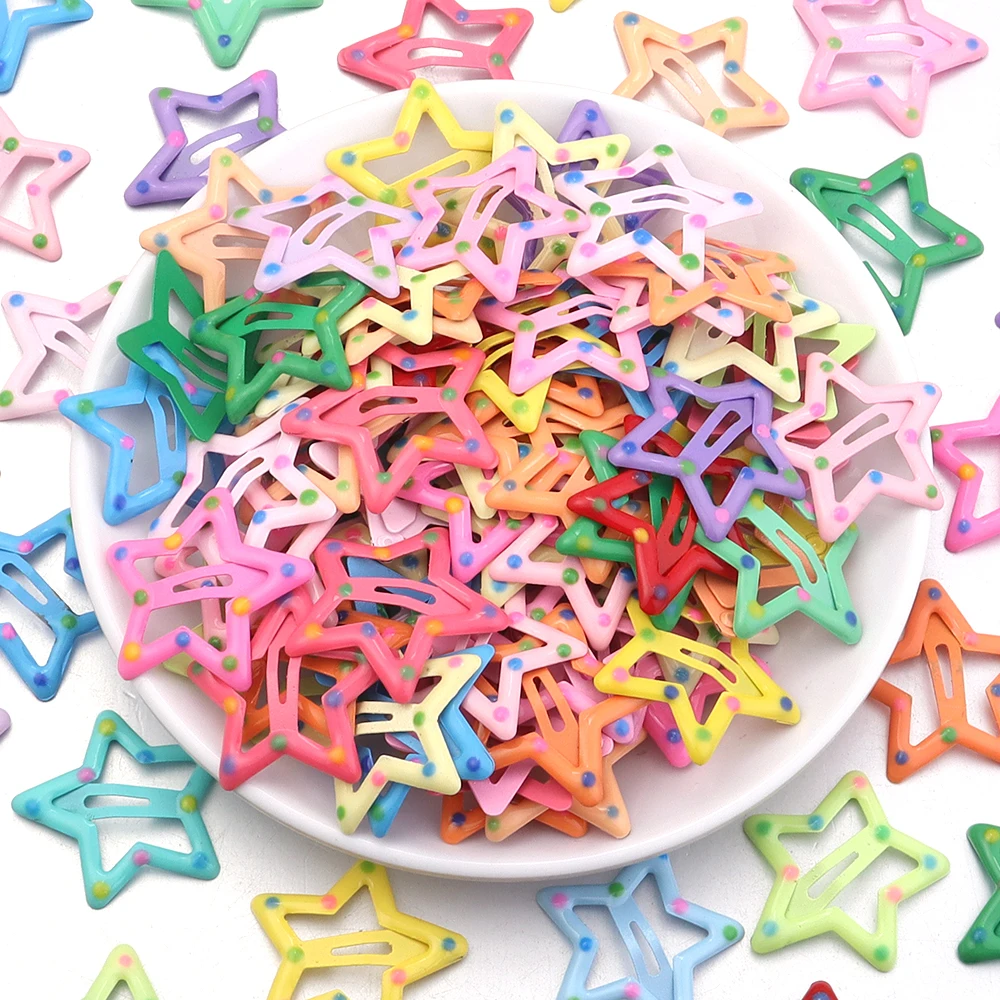 30-50pcs Colorful Star BB Hair Clips Y2K Women Grils Cute Star Hairpin Side Barrettes Hair Grip Kids Headwear Hair Accessories
30-50pcs Colorful Star BB Hair Clips Y2K Women Grils Cute Star Hairpin Side Barrettes Hair Grip Kids Headwear Hair Accessories