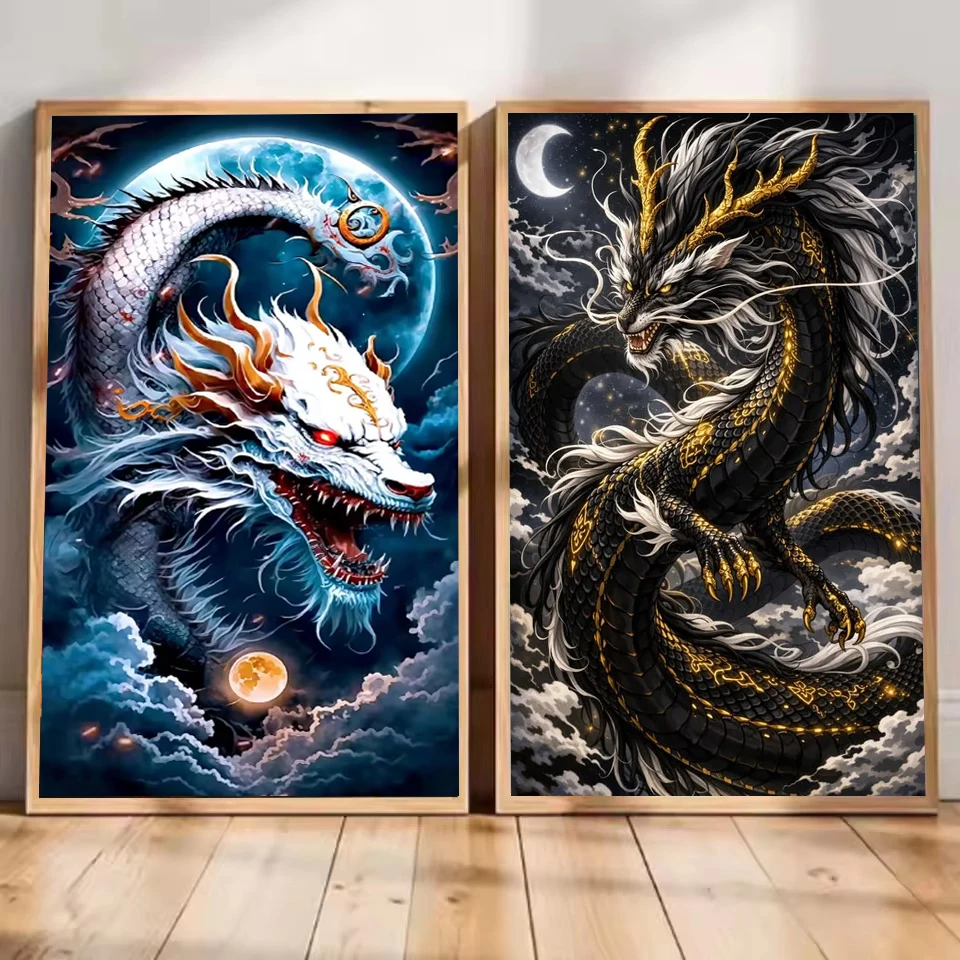 Large Size Diamond Art Kits for Black Dragon, Full Round Square DIY 5D Diamond Painting Kit for Beginners,Home Decr Gift,
Large Size Diamond Art Kits for Black Dragon, Full Round Square DIY 5D Diamond Painting Kit for Beginners,Home Decr Gift,
