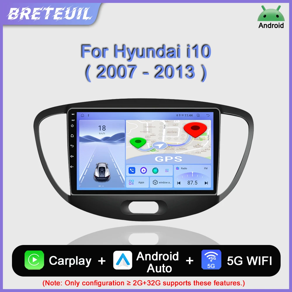 For Hyundai i10 2007 - 2013 Car Radio Android Multimedia Video Player Navigation GPS CarPlay QLED Touch Screen Auto Stereo WIFI
For Hyundai i10 2007 - 2013 Car Radio Android Multimedia Video Player Navigation GPS CarPlay QLED Touch Screen Auto Stereo WIFI