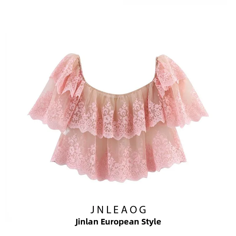 JNLEAOG, новинка весны, женский многослойный декоративный топ с вышивкой из полиэфирного волокна, облегающий ор Све, круглый Ne 
JNLEAOG, новинка весны, женский многослойный декоративный топ с вышивкой из полиэфирного волокна, облегающий ор Све, круглый Ne