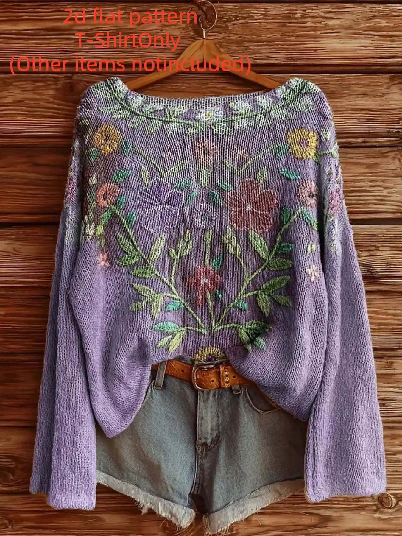 2D Flat Pattern Autumn and Winter Fashion New Style Off-Shoulder Long-Sleeve Women's Top with Floral Pattern Digital Print Trendy Women's Clothing
2D Flat Pattern Autumn and Winter Fashion New Style Off-Shoulder Long-Sleeve Women's Top with Floral Pattern Digital Print Trendy Women's Clothing