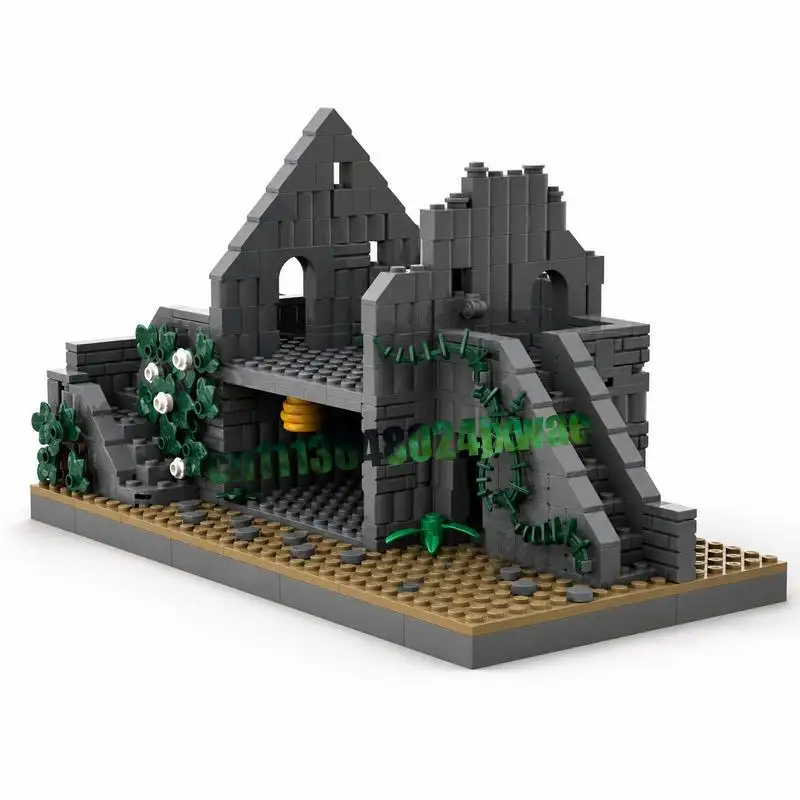 451PCS Portland Witch's Castle MOC Architecture Model Custom Puzzle DIY Assembly Educational Toy Gift Collection Display Bricks