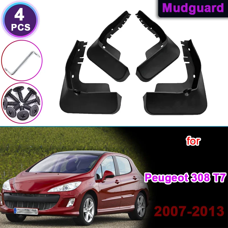 Для Peugeot 308 I MK1 T7 2007 ~ 2013 2009 2010 автомобильные раковины, брызговики, комплект брызговиков, автомобильные аксессуары
Для Peugeot 308 I MK1 T7 2007 ~ 2013 2009 2010 автомобильные раковины, брызговики, комплект брызговиков, автомобильные аксессуары