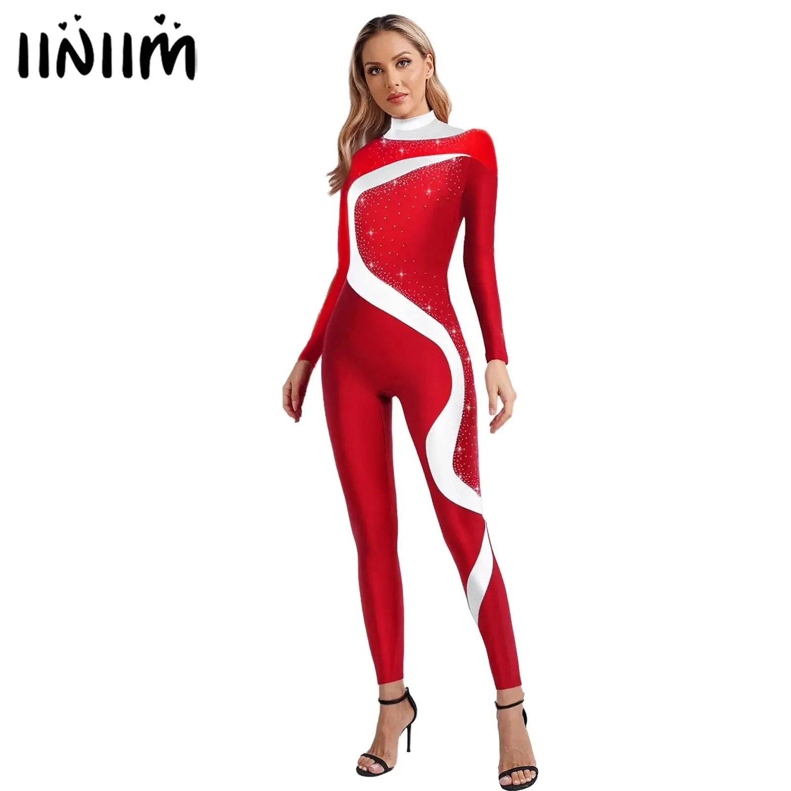 Женский металлический художественный гимнастический комбинезон для фигурного катания, балета, комбинезон с длинными рукавами, спортивный костюм для балета и танцев
Женский металлический художественный гимнастический комбинезон для фигурного катания, балета, комбинезон с длинными рукавами, спортивный костюм для балета и танцев