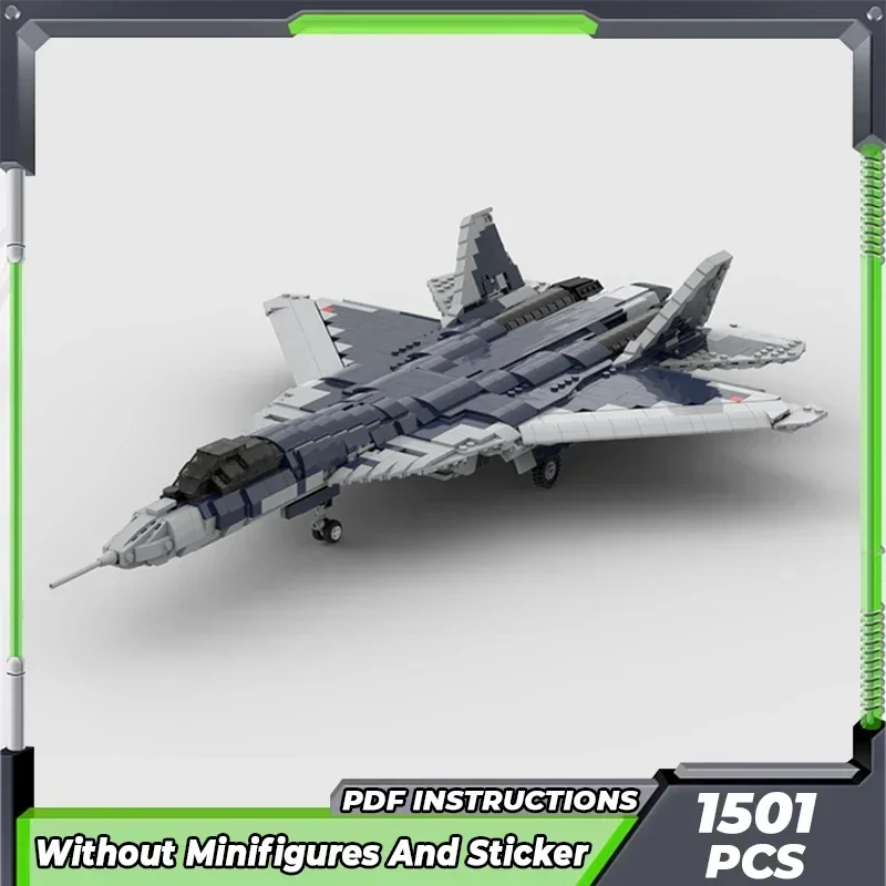 Moc Building Bricks Military Weapon Model SU57 Stealth Fighter Technology Modular Blocks Gifts Toys For Children DIY Assembly
Moc Building Bricks Military Weapon Model SU57 Stealth Fighter Technology Modular Blocks Gifts Toys For Children DIY Assembly