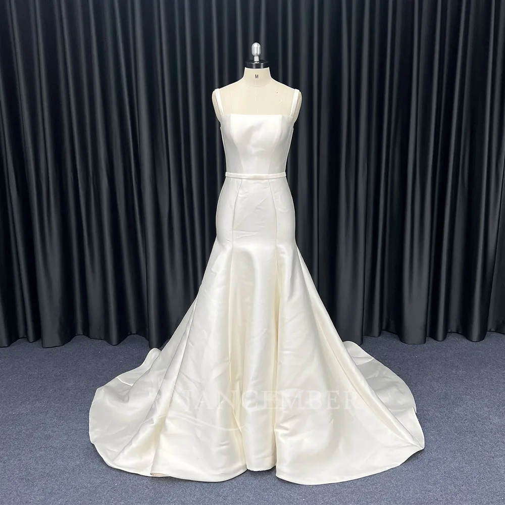Customized Simple Mermaid White Wedding Dress vestidos de novia boda Backless Bridal Sleeveless Gown Elegant Floor-Length 2026
Customized Simple Mermaid White Wedding Dress vestidos de novia boda Backless Bridal Sleeveless Gown Elegant Floor-Length 2026