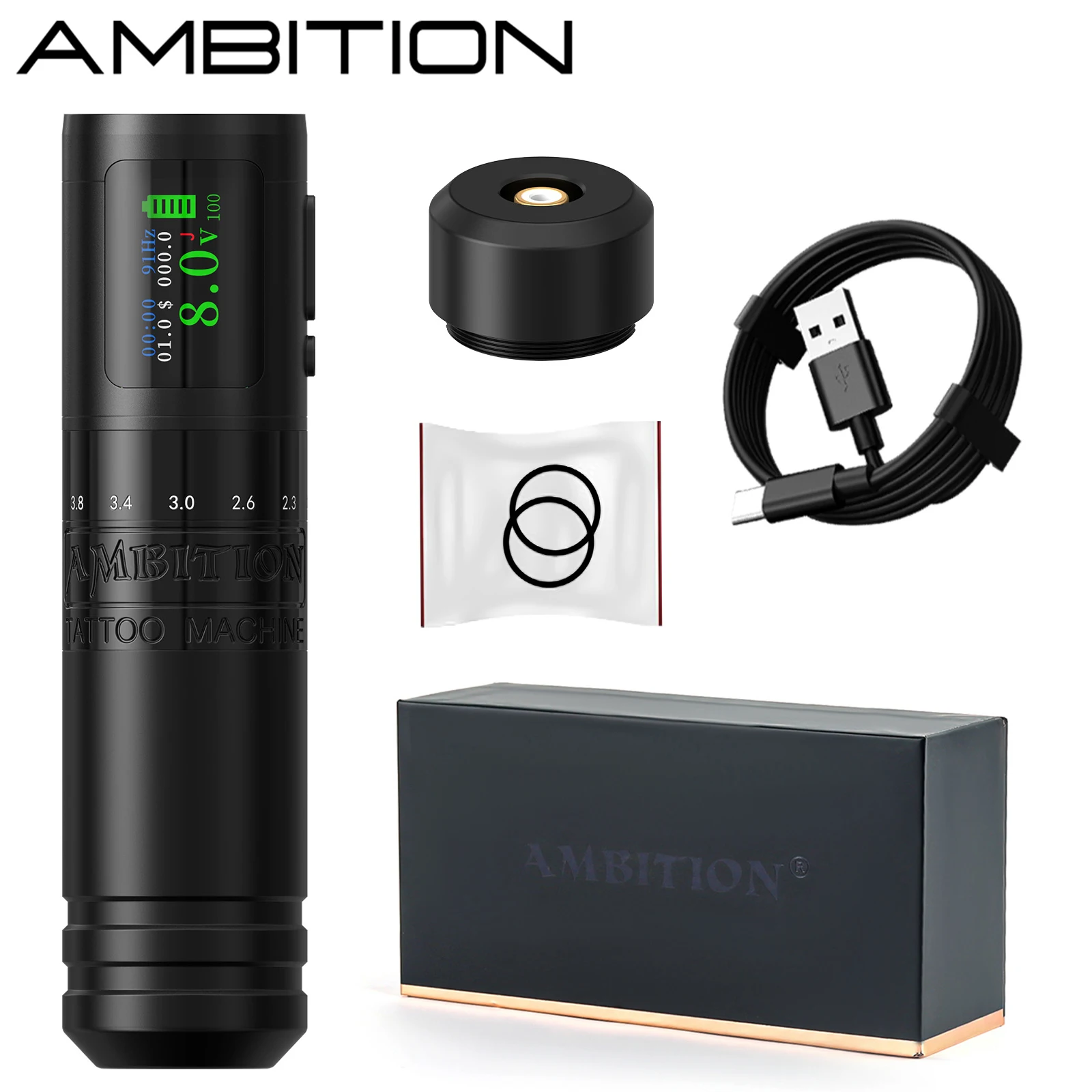 Ambition C1 Регулируемый 7-тактный двигатель без сердечника 2,0-4,2 мм, беспроводная машина для татуировки, аккумулятор для выставления счетов, 1900 мАч для татуировщика, боди-художника
Ambition C1 Регулируемый 7-тактный двигатель без сердечника 2,0-4,2 мм, беспроводная машина для татуировки, аккумулятор для выставления счетов, 1900 мАч для татуировщика, боди-художника