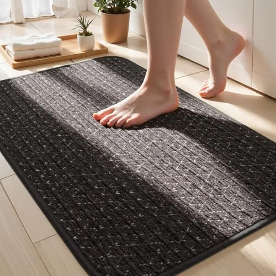 Non Slip Thin Bath Mat Rubber Backing Quick Dry Super Absorbent Bathroom Rugs Fit Under Door, Woven Shower Rug for Bathtub, Toi
Non Slip Thin Bath Mat Rubber Backing Quick Dry Super Absorbent Bathroom Rugs Fit Under Door, Woven Shower Rug for Bathtub, Toi
