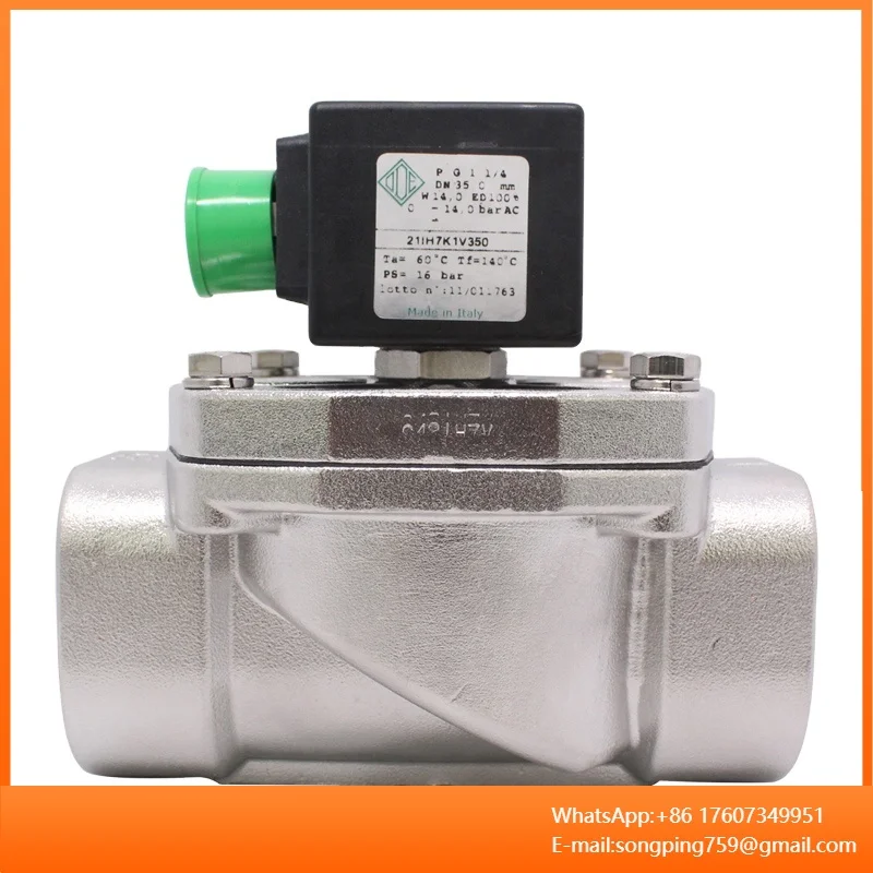 Original Italy ODE 316 Stainless steel Solenoid valve 1/2 inch 21IH4K1V160 21IH5K1V200 21IH6K1V250 for Water Control in stock
Original Italy ODE 316 Stainless steel Solenoid valve 1/2 inch 21IH4K1V160 21IH5K1V200 21IH6K1V250 for Water Control in stock