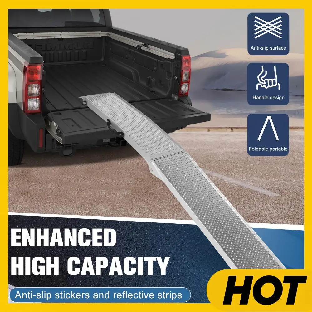 2Pcs 85inch Aluminum Folding Loading Ramps with Handle Tailgate Ramp for Motorcycles Lawn Mowers UTVs and More
2Pcs 85inch Aluminum Folding Loading Ramps with Handle Tailgate Ramp for Motorcycles Lawn Mowers UTVs and More